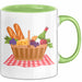 Picknick Fan Tasse Geschenkidee für Draußen Essen Liebhaber Grün Trendation