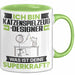 Katzenspielzeug-Designer Tasse Geschenk für Katzenspielzeug-Designer Geburtstag Lustiger Spruch Kaffee-Becher Was Ist Deine Superkraft Grün Trendation