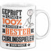 Curlingspieler Geschenk Lustiger Spruch für Curlingspieler Geschenkidee Bester Curlingspieler Der Welt Weiß Trendation