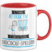 Discgolf-Spielerin Tasse Geschenk Becher Stark Attraktiv Furchtlos Discgolf-Spielerin Lustige Geschenkidee Rot Trendation