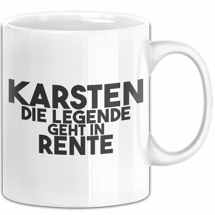 Karsten Tasse Karsten – Die Legende Geht In Rente Geschenk