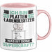 Plattenladenbesitzer Tasse Geschenk für Plattenladenbesitzer Geburtstag Lustiger Spruch Kaffee-Becher Was Ist Deine Superkraft Rosa Trendation