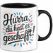 Schüler Abschluss Tasse Geschenk Lustige Geschenkidee Spruch Du Hast Es Geschafft Schwarz Trendation