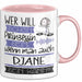 DJane Tasse Geschenk Spruch Wer Will Schon Prinzessin Sein Wenn Man Auch DJane Sein Kann Rosa Trendation