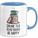 Buchleser Bücher Lesen Tasse Geschenk Lustige Geschenkidee Spruch Tee Trinken Bücher Lesen Blau Trendation