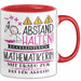 Mathematikerin Tasse Geschenk Lustig Abstand Halten Hochleistungs-Mathematikerin Mit Drang Zur Perfektion Bei Der Arbeit Rot Trendation
