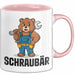 Auto Kfz Mechaniker Tasse Geschenk Lustige Geschenkidee Spruch Schraubar Rosa Trendation