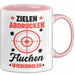 Sportschütze Tasse Geschenk Spruch Geschenkidee Geburtstag Zielen Abdrücken Fluchen Wiederholen Rosa Trendation