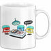 Retro Kassette OP Arzt Tasse Geschenk Lustige Geschenkidee Spruch Bleistift Weiß Trendation