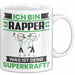 Rapper Tasse Geschenk für Rapper Geburtstag Lustiger Spruch Kaffee-Becher Was Ist Deine Superkraft Weiß Trendation
