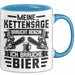 Waldarbeiter Tasse Geschenk Holz Meine Kettensägen Brauchen Benzin Und Ich Brauche Bier Blau Trendation