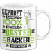 Bäcker Geschenk Lustiger Spruch für Bäcker Geschenkidee Bester Bäcker Der Welt Weiß Trendation