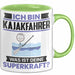 Kajakfahrer Tasse Geschenk für Kajakfahrer Geburtstag Lustiger Spruch Kaffee-Becher Was Ist Deine Superkraft Grün Trendation