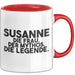 Susanne Tasse Susanne – Die Frau. Der Mythos. Die Legende. Geschenk Rot Trendation
