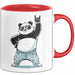 Panda Rock Musikliebhaber Musiker Tasse Geschenk Lustige Geschenkidee Spruch Rot Trendation