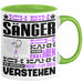 Sänger Geschenk Tasse Geschenkidee für Sänger Geburtstag Lustiger Spruch Ich Bin Sänger Ich Kann Es Dir Erklären Aber Nicht Für Dich Verstehen Funny Grün Trendation