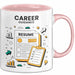Karriere Berater Tasse Geschenk Lustige Geschenkidee Spruch Für Berufsweg Begleiter Rosa Trendation