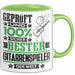 Gitarrenspieler Geschenk Lustiger Spruch für Gitarrenspieler Geschenkidee Bester Gitarrenspieler Der Welt Grün Trendation