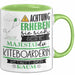 Kiteboarderin Tasse Geschenk Lustiger Spruch Bitte Erheben Sie Sich Seine Majestät Die Kiteboarderin Betritt Den Raum Grün Trendation