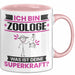 Zoologe Tasse Geschenk für Zoologe Geburtstag Lustiger Spruch Kaffee-Becher Was Ist Deine Superkraft Rosa Trendation
