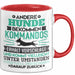 Hund Tasse Geschenk Lustiger Spruch Hunde Kommandos Humorvoll Rot Trendation