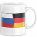 Russe Tasse Geschenk Russland Deutschland Flagge Geschenkidee Weiß Trendation