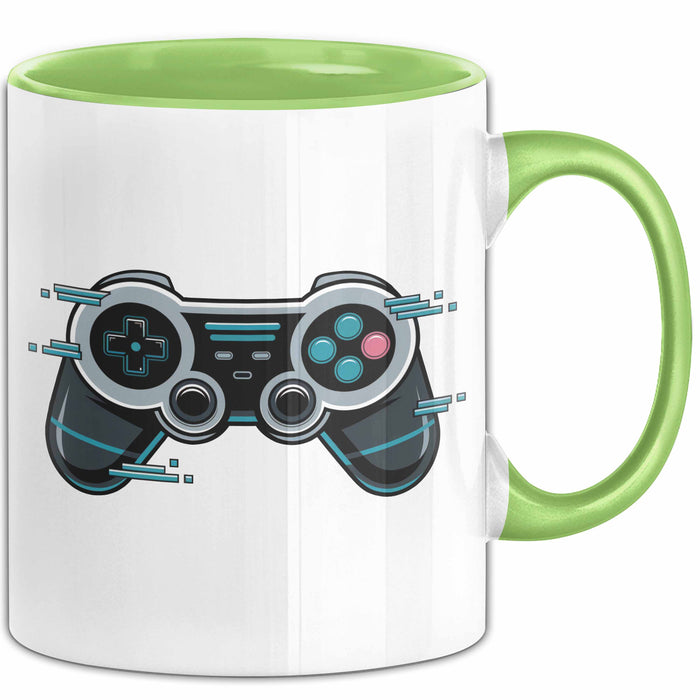 Gamer Tasse Geschenkidee für Videospiel Enthusiasten Grün Trendation