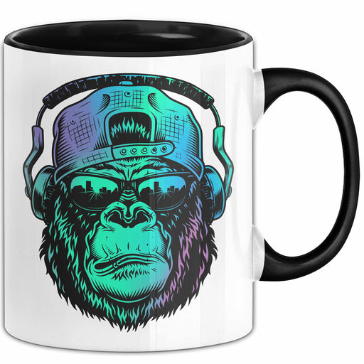 Affe Grafik Tasse Coole Tassen Geschenkidee Jungs Dj Becher Trendation