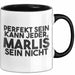 Marlis Tasse Perfekt Sein Kann Jeder, Marlis Sein Nicht Geschenk Schwarz Trendation