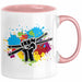 Schlagzeug-Spieler Geschenk Drummer Tasse Geschenkidee Spruch Bunte Farben Schlagzeuger Rosa Trendation