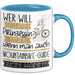 Mountainbike-Guide Tasse Geschenk Spruch Wer Will Schon Prinzessin Sein Wenn Man Auch Mountainbike-Guide Sein Kann Blau Trendation
