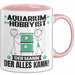 Aquarium-Hobbyist Tasse Geschenk für Aquarium-Hobbyist Der Mann Der Alles Kann Geschenkidee zum Geburtstag Rosa Trendation