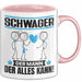 Schwager Tasse Geschenk für Schwager Der Mann Der Alles Kann Geschenkidee zum Geburtstag Rosa Trendation