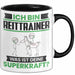 Reittrainer Tasse Geschenk für Reittrainer Geburtstag Lustiger Spruch Kaffee-Becher Was Ist Deine Superkraft Schwarz Trendation