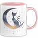 Katzenliebhaber Tasse Geschenkidee Katzenfan Lustiger Spruch Geschenkidee Lustig Rosa Trendation