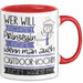 Outdoor-Köchin Tasse Geschenk Spruch Wer Will Schon Prinzessin Sein Wenn Man Auch Outdoor-Köchin Sein Kann Rot Trendation