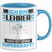 Lehrer Tasse Geschenk für Lehrer Geburtstag Lustiger Spruch Kaffee-Becher Was Ist Deine Superkraft Blau Trendation