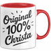 Christa Tasse Geschenk Original 100% Christa Geschenkidee Geburtstag Rot Trendation