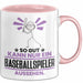 Baseballspieler Geschenk Tasse So Gut Kann Nur Ein Baseballspieler Aussehen Geschenkidee Kaffee-Becher Rosa Trendation