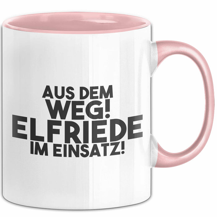 Elfriede Tasse Aus Dem Weg! Elfriede Im Einsatz! Geschenk