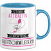 Gleitschirmfliegerin Tasse Geschenk Becher Stark Attraktiv Furchtlos Gleitschirmfliegerin Lustige Geschenkidee Blau Trendation