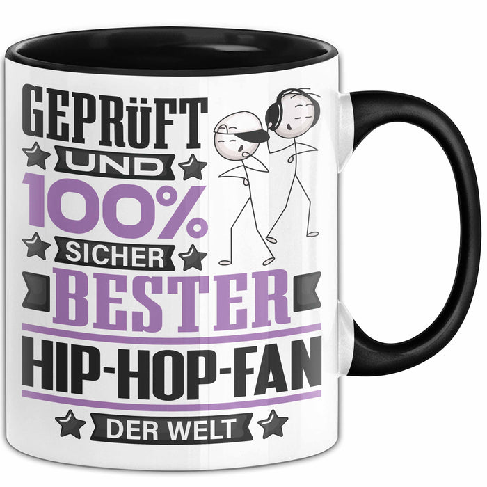 Hip-Hop-Fan Geschenk Lustiger Spruch für Hip-Hop-Fan Geschenkidee Bester Hip-Hop-Fan Der Welt Schwarz Trendation