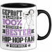 Hip-Hop-Fan Geschenk Lustiger Spruch für Hip-Hop-Fan Geschenkidee Bester Hip-Hop-Fan Der Welt Schwarz Trendation