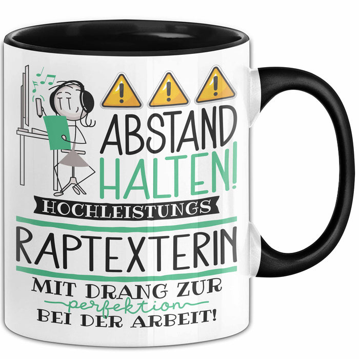 Raptexterin Tasse Geschenk Lustig Abstand Halten Hochleistungs-Raptexterin Mit Drang Zur Perfektion Bei Der Arbeit Trendation