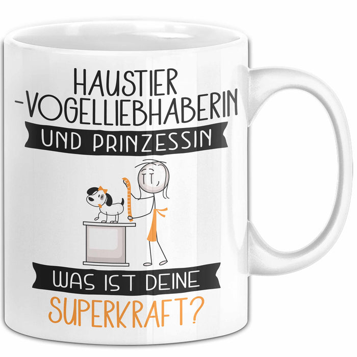 Haustier-Modedesignerin Und Prinzessin Tasse Geschenk Für Eine Haustier-Modedesignerin Geburtstag Was Ist Deine Superkraft Weiß Trendation