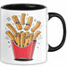 Fast Food Fan Tasse Geschenkidee Burger und Pommes Liebhaber Trendation