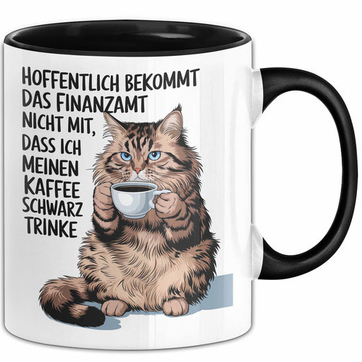 Steuer Humor Tasse Geschenk Kaffee Schwarz Trinken Geschenkidee Geburtstag Buchhalter Trendation