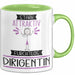 Dirigentin Tasse Geschenk Becher Stark Attraktiv Furchtlos Dirigentin Lustige Geschenkidee Grün Trendation