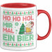 Ho Ho Hol Mir Mal Ein Bier Tasse Geschenk Ugly Tasse Geschenkidee Weihnachten Kaffee-Becher Rot Trendation