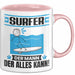 Surfer Tasse Geschenk für Surfer Der Mann Der Alles Kann Geschenkidee zum Geburtstag Rosa Trendation